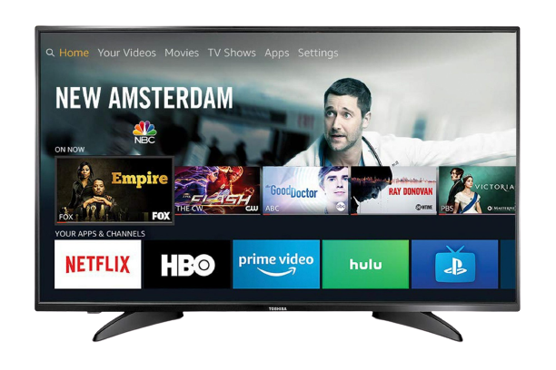 A television displaying the ElitetvPlayer app